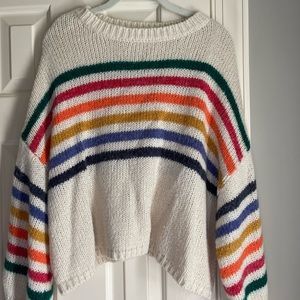 Molly Green Striped Sweater L
